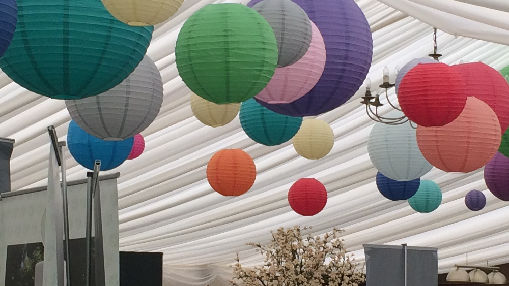 large paper lanterns