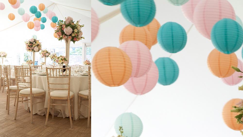 Wedding magazine's style editor Vicky selected our Hanging Lanterns