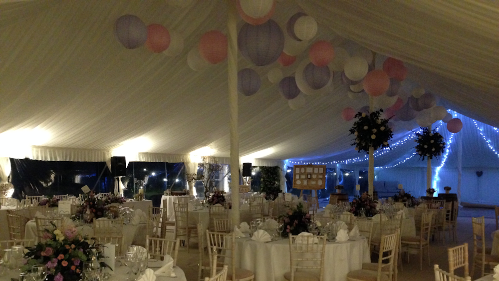 Pink and Lavender Hanging Lanterns Perfect a Traditional Tent