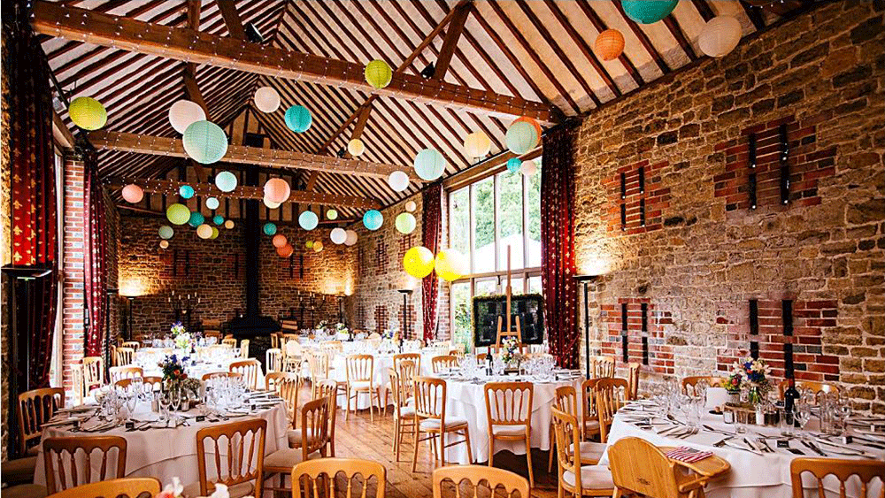 Paper Lanterns at Bartholomew Barn