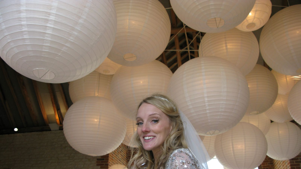 ivory paper lanterns