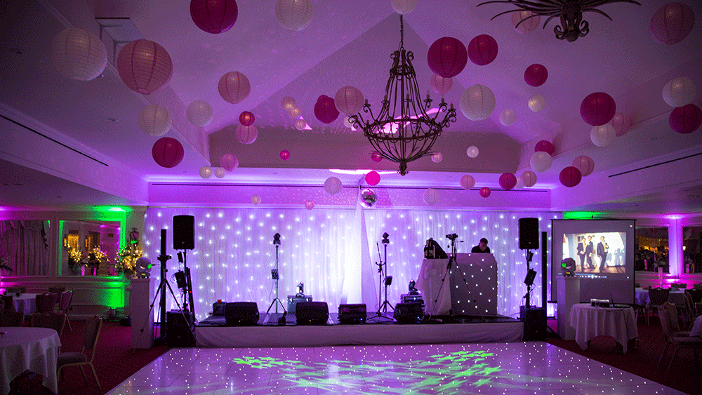 Mother of The Bride Hangs 90 Paper Lanterns