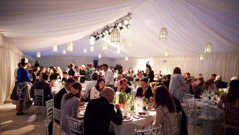 The Great Event Company celebrate with paper birdcage lanterns