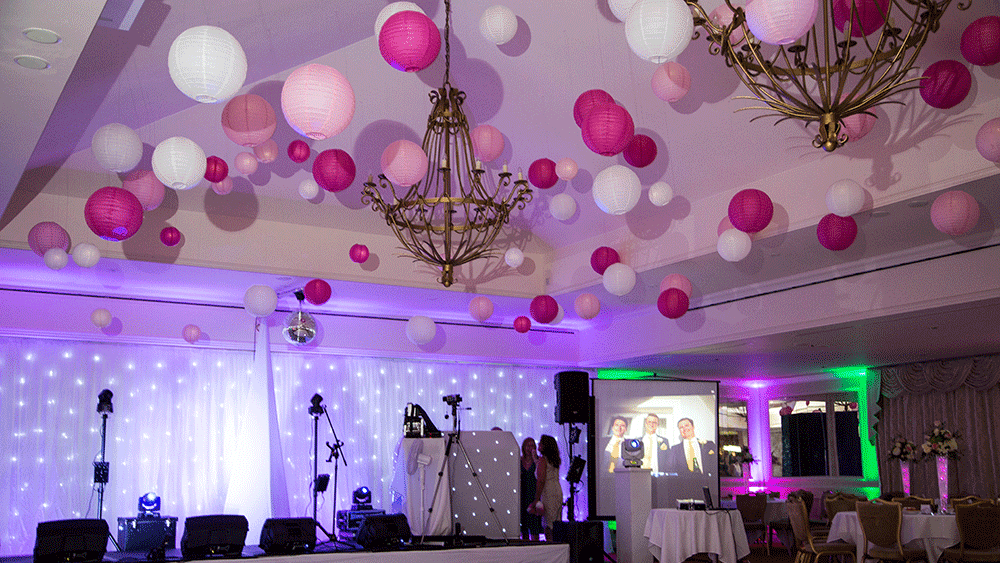 Mother of The Bride Hangs 90 Paper Lanterns