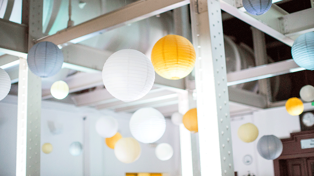 Contemporary Hanging Lanterns adorn West Reservoir Centre, Hackney