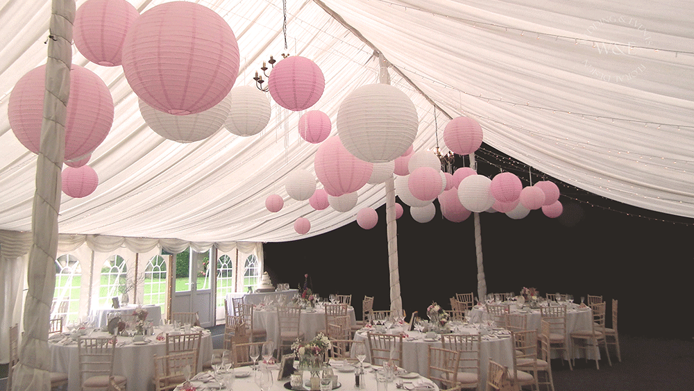 neutral marquee at Middleton Lodge 