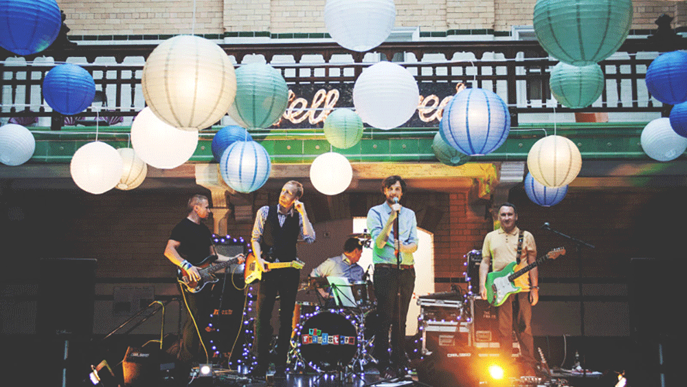 Coloured Wedding Lanterns at Victoria Baths