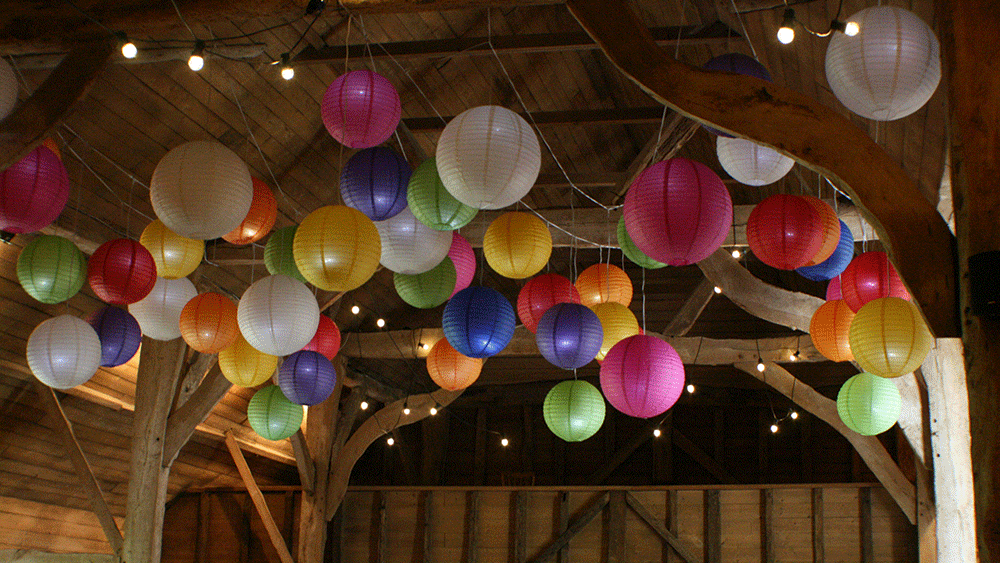 Spectacular Paper Lantern Canopy