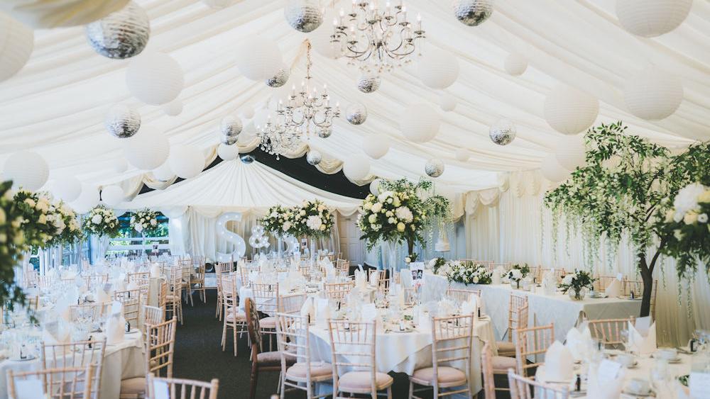 cream paper lanterns