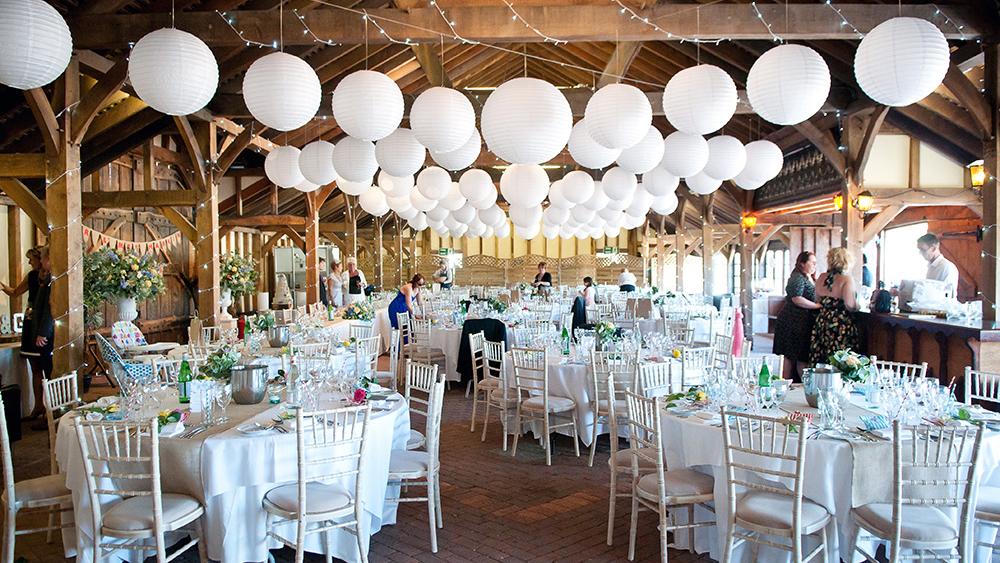 white paper lanterns wedding