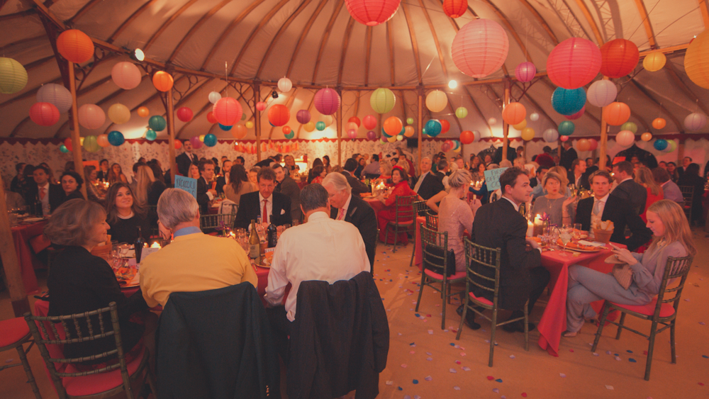 coloured lanterns wedding