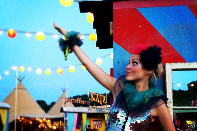 Hanging Lanterns at Glastonbury