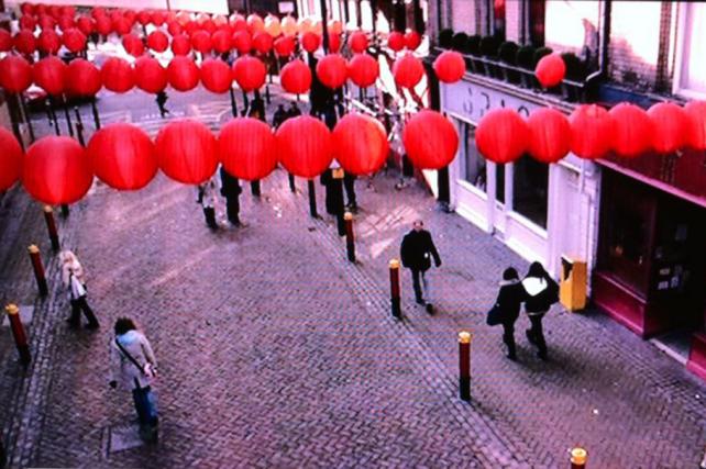 BBC Sherlock red nylon lanterns