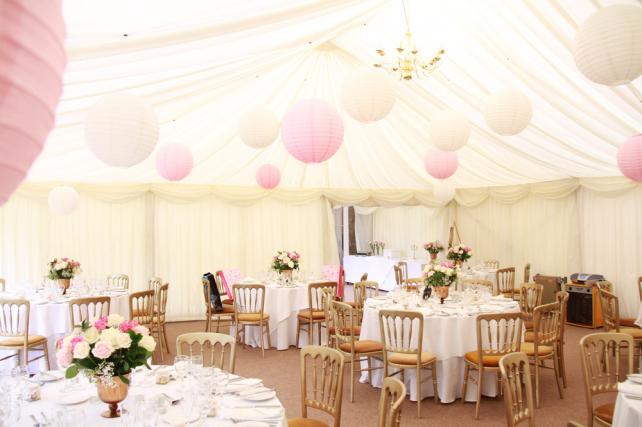 Pink and Ivory Lanterns