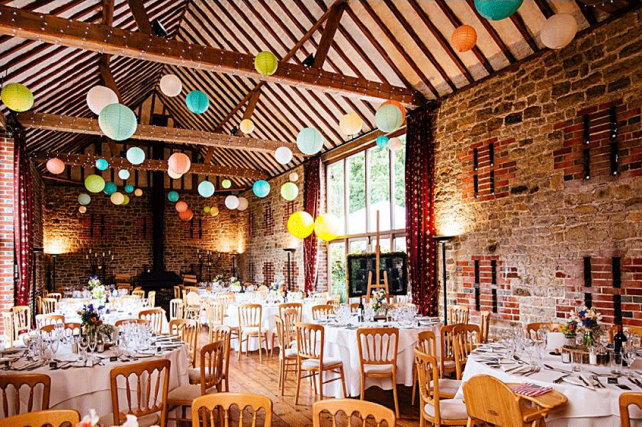 Paper Lanterns at Bartholomew Barn