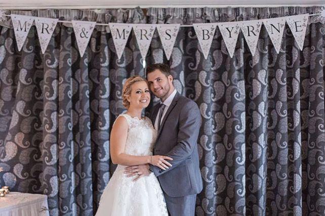 Bespoke lasercut Wedding Bunting