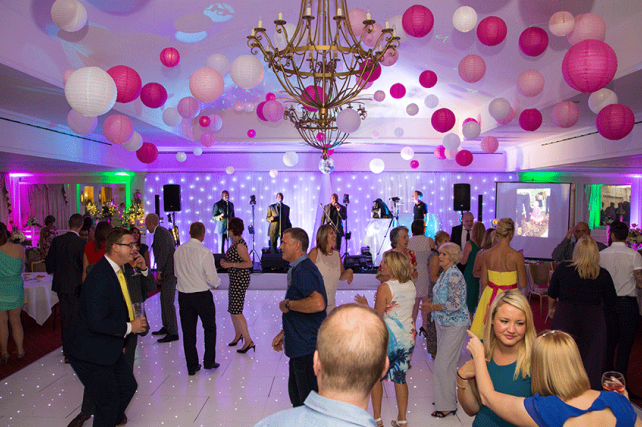 pink chinese wedding lanterns