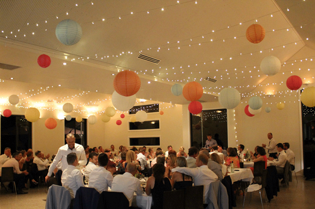 Australian Bride Decorates with Fairy Lights and Paper Lanterns