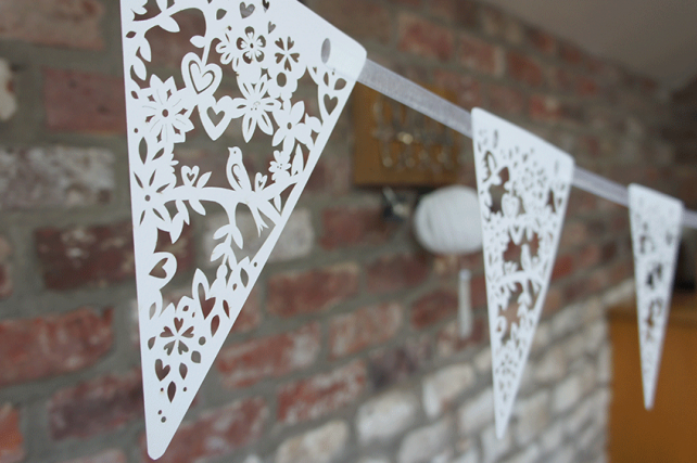 laser cut bunting