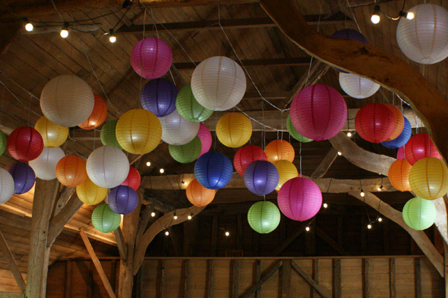 wedding barn lanterns