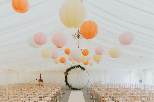 pastel chinese lanterns